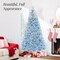 Best Choice Products Pre-Lit Baby Blue Christmas Tree, Artificial Full Holiday Decoration w/ Incandescent Lights